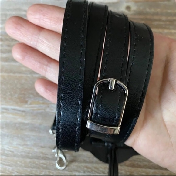 Black Vegan Leather Strap Replacement - Picture 3 of 6